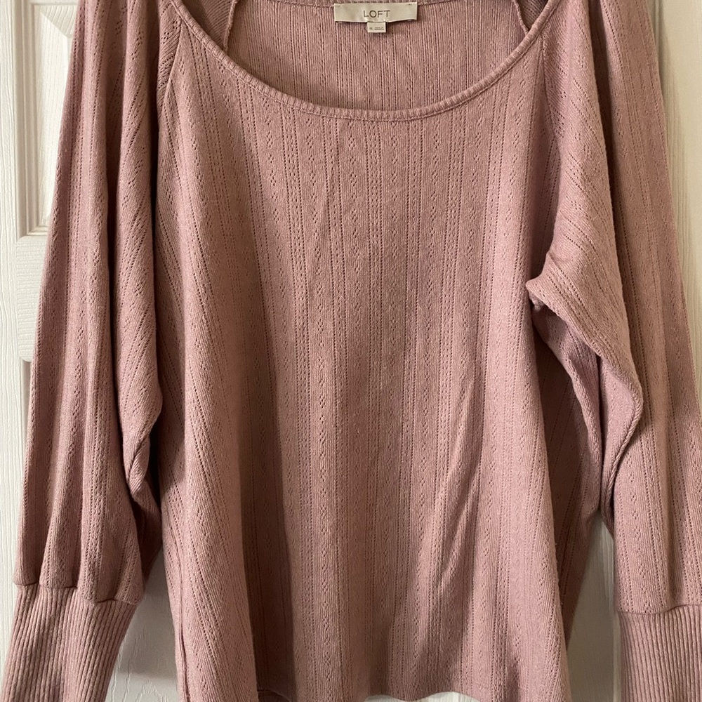 LOFT Pink Knit Sweater